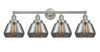 INNOVATIONS 616-4W-SN-G173 Fulton 4 Light 33.5 inch Bath Vanity Light Brushed Satin Nickel