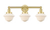 INNOVATIONS 616-3W-SG-G531 Oxford 3 24.5 inch Bath Vanity Light Satin Gold
