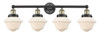 INNOVATIONS 616-4W-BAB-G531 Oxford 4 33.5 inch Bath Vanity Light Black Antique Brass