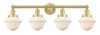 INNOVATIONS 616-4W-SG-G531 Oxford 4 33.5 inch Bath Vanity Light Satin Gold