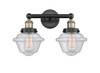 INNOVATIONS 616-2W-BAB-G534 Oxford 2 15.5 inch Bath Vanity Light Black Antique Brass