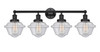 INNOVATIONS 616-4W-BK-G534 Oxford 4 Light 33.5 inch Bath Vanity Light Matte Black