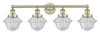 INNOVATIONS 616-4W-AB-G534 Oxford 4 33.5 inch Bath Vanity Light Antique Brass