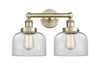 INNOVATIONS 616-2W-AB-G72 Bell 2 15.5 inch Bath Vanity Light Antique Brass