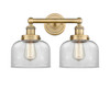 INNOVATIONS 616-2W-BB-G72 Bell 2 15.5 inch Bath Vanity Light Brushed Brass