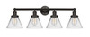 INNOVATIONS 616-4W-OB-G42 Cone 4 Light 34.75 inch Bath Vanity Light Oil Rubbed Bronze