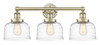 INNOVATIONS 616-3W-AB-G713 Bell 3 24.5 inch Bath Vanity Light Antique Brass