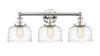 INNOVATIONS 616-3W-PN-G713 Bell 3 24.5 inch Bath Vanity Light Polished Nickel