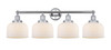 INNOVATIONS 616-4W-PC-G71 Bell 4 Light 33.5 inch Bath Vanity Light Polished Chrome