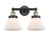 INNOVATIONS 616-2W-BAB-G41 Cone 2 16.75 inch Bath Vanity Light Black Antique Brass
