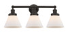 INNOVATIONS 616-3W-OB-G41 Cone 3 Light 25.75 inch Bath Vanity Light Oil Rubbed Bronze