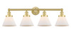 INNOVATIONS 616-4W-SG-G41 Cone 4 34.75 inch Bath Vanity Light Satin Gold