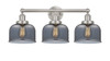 INNOVATIONS 616-3W-SN-G73 Bell 3 Light 24.5 inch Bath Vanity Light Brushed Satin Nickel