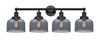 INNOVATIONS 616-4W-BK-G73 Bell 4 Light 33.5 inch Bath Vanity Light Matte Black