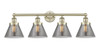 INNOVATIONS 616-4W-AB-G43 Cone 4 33.5 inch Bath Vanity Light Antique Brass