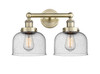 INNOVATIONS 616-2W-AB-G74 Bell 2 15.5 inch Bath Vanity Light Antique Brass