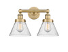 INNOVATIONS 616-2W-BB-G44 Cone 2 15.5 inch Bath Vanity Light Brushed Brass