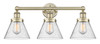 INNOVATIONS 616-3W-AB-G44 Cone 3 24.5 inch Bath Vanity Light Antique Brass
