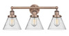 INNOVATIONS 616-3W-AC-G44 Cone 3 24.5 inch Bath Vanity Light Antique Copper