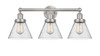 INNOVATIONS 616-3W-SN-G44 Cone 3 Light 24.5 inch Bath Vanity Light Brushed Satin Nickel