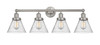 INNOVATIONS 616-4W-SN-G44 Cone 4 Light 33.5 inch Bath Vanity Light Brushed Satin Nickel