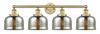 INNOVATIONS 616-4W-BB-G78 Bell 4 33.5 inch Bath Vanity Light Brushed Brass