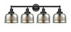 INNOVATIONS 616-4W-BK-G78 Bell 4 Light 33.5 inch Bath Vanity Light Matte Black