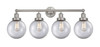 INNOVATIONS 616-4W-SN-G202-8 Beacon 4 Light 33.5 inch Bath Vanity Light Brushed Satin Nickel