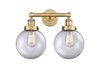 INNOVATIONS 616-2W-BB-G202-8 Beacon 2 15.5 inch Bath Vanity Light Brushed Brass