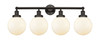 INNOVATIONS 616-4W-OB-G201-8 Beacon 4 Light 33.5 inch Bath Vanity Light Oil Rubbed Bronze