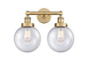 INNOVATIONS 616-2W-BB-G204-8 Beacon 2 15.5 inch Bath Vanity Light Brushed Brass