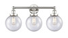 INNOVATIONS 616-3W-PN-G204-8 Beacon 3 24.5 inch Bath Vanity Light Polished Nickel