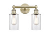 INNOVATIONS 616-2W-AB-G802 Clymer 2 12.875 inch Bath Vanity Light Antique Brass