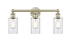 INNOVATIONS 616-3W-AB-G802 Clymer 3 21.875 inch Bath Vanity Light Antique Brass