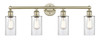INNOVATIONS 616-4W-AB-G802 Clymer 4 30.875 inch Bath Vanity Light Antique Brass