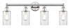 INNOVATIONS 616-4W-PN-G802 Clymer 4 30.875 inch Bath Vanity Light Polished Nickel