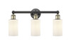 INNOVATIONS 616-3W-BAB-G801 Clymer 3 21.875 inch Bath Vanity Light Black Antique Brass
