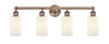 INNOVATIONS 616-4W-AC-G801 Clymer 4 30.875 inch Bath Vanity Light Antique Copper