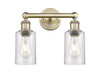 INNOVATIONS 616-2W-AB-G804 Clymer 2 12.875 inch Bath Vanity Light Antique Brass
