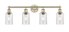 INNOVATIONS 616-4W-AB-G804 Clymer 4 30.875 inch Bath Vanity Light Antique Brass