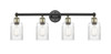 INNOVATIONS 616-4W-BAB-G342 Hadley 4 31.5 inch Bath Vanity Light Black Antique Brass