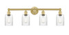INNOVATIONS 616-4W-SG-G342 Hadley 4 31.5 inch Bath Vanity Light Satin Gold