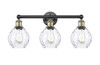 INNOVATIONS 616-3W-BAB-G362 Waverly 3 24 inch Bath Vanity Light Black Antique Brass