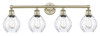 INNOVATIONS 616-4W-AB-G362 Waverly 4 33 inch Bath Vanity Light Antique Brass