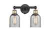 INNOVATIONS 616-2W-BAB-G257 Caledonia 2 14 inch Bath Vanity Light Black Antique Brass