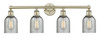 INNOVATIONS 616-4W-AB-G257 Caledonia 4 32 inch Bath Vanity Light Antique Brass
