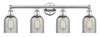 INNOVATIONS 616-4W-PN-G257 Caledonia 4 32 inch Bath Vanity Light Polished Nickel