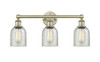 INNOVATIONS 616-3W-AB-G259 Caledonia 3 23 inch Bath Vanity Light Antique Brass