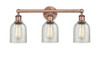 INNOVATIONS 616-3W-AC-G259 Caledonia 3 23 inch Bath Vanity Light Antique Copper