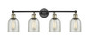 INNOVATIONS 616-4W-BAB-G259 Caledonia 4 32 inch Bath Vanity Light Black Antique Brass